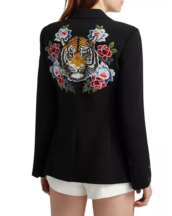 The View 2025 Joy Behar Floral Embellished Black Blazer