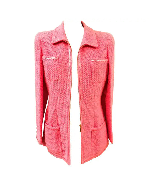 The Today Show 2025 Olivia Munn Pink Tweed Jacket