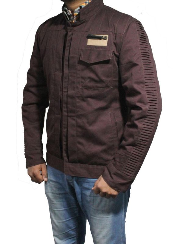 Men Stylish Cotton Jacket - Dark Brown