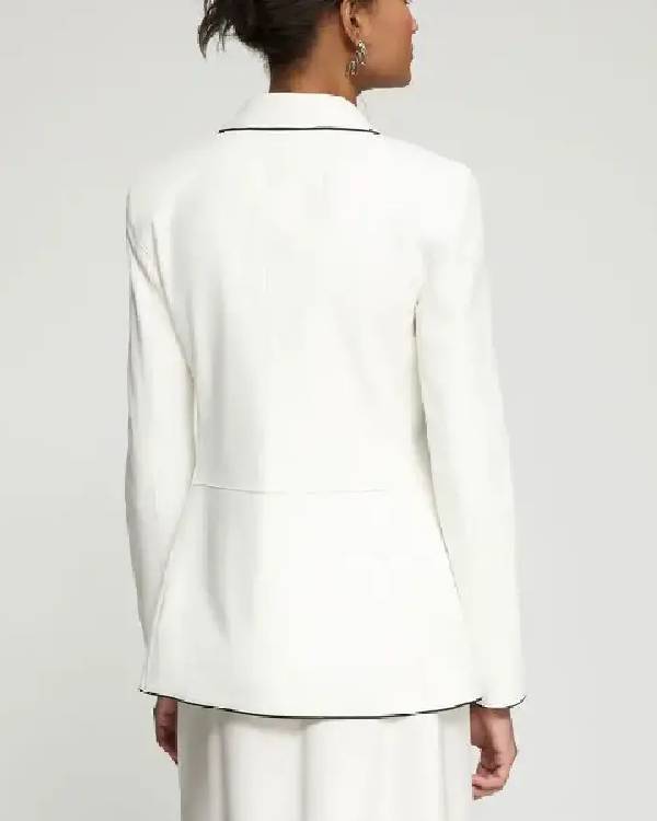 The Today Show 2025 Vanessa Prices Contrast Trim Blazer