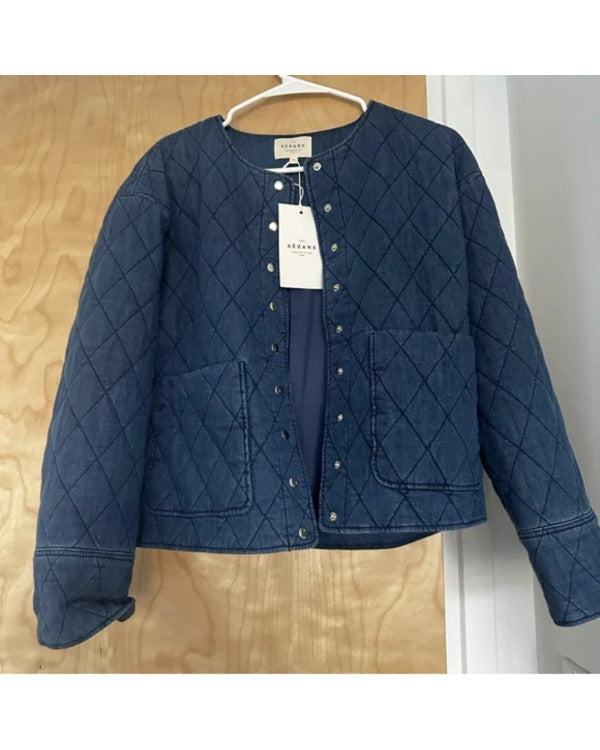 The Today Show 2025 Molly Hunter Quilted Denim Jacket