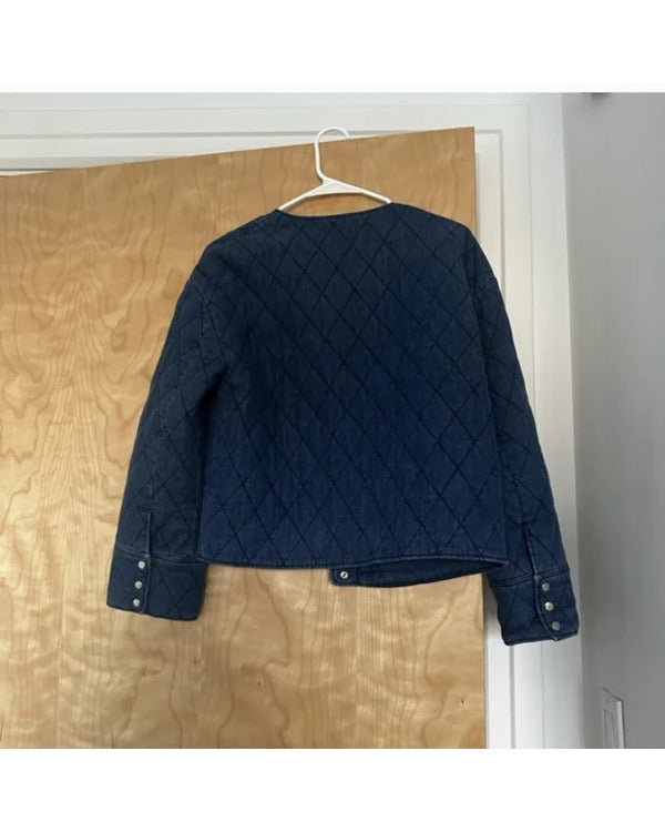 The Today Show 2025 Molly Hunter Quilted Denim Jacket