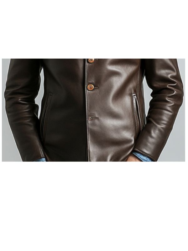 Alexander Leather Brown Jacket - Men Leather Jacket Brown