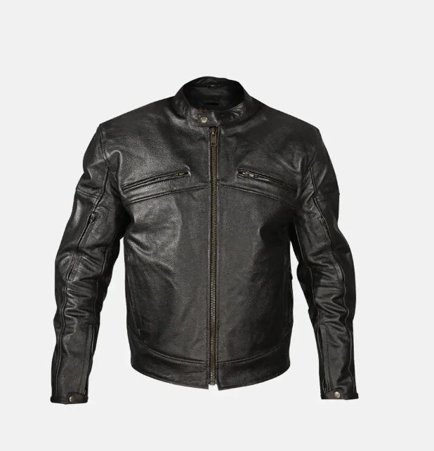 Cafe Racer Leather Biker Jacket | Men's Biker Jacket