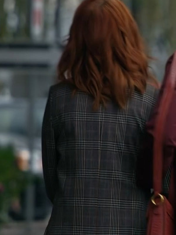 The Wish Swap 2025 Emily Tennant Grey Plaid Blazer