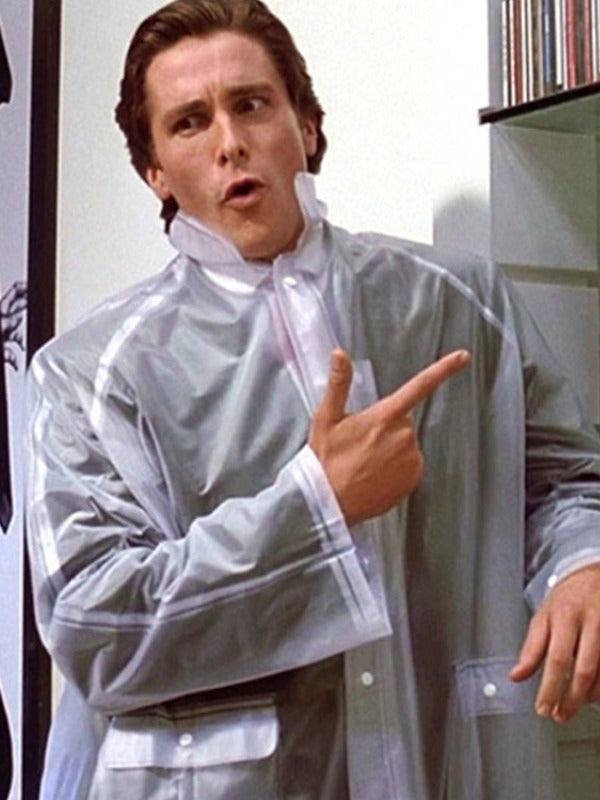 American Psycho Patrick Bateman Raincoat
