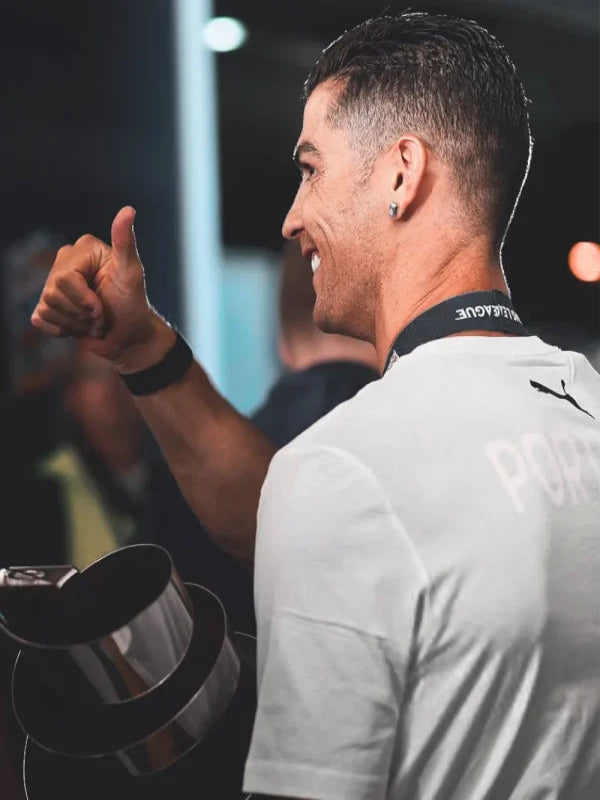 UEFA Nations League 2025 Cristiano Ronaldo White Shirt