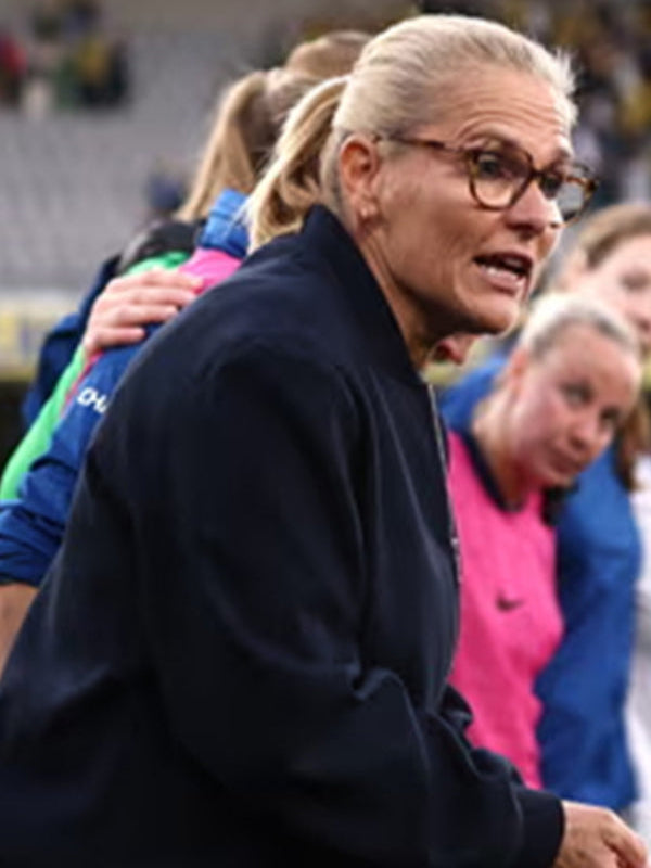 WEURO 2025 Sarina Wiegman Blue Track Jacket