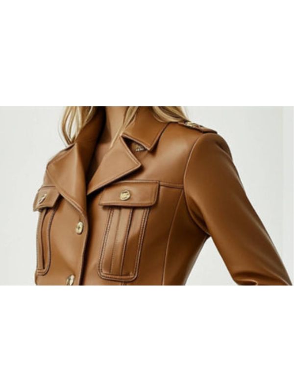 Harper Leather Brown Jacket - Women Leather Jacket Brown