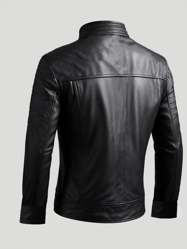 Martin Men Black Leather Jacket