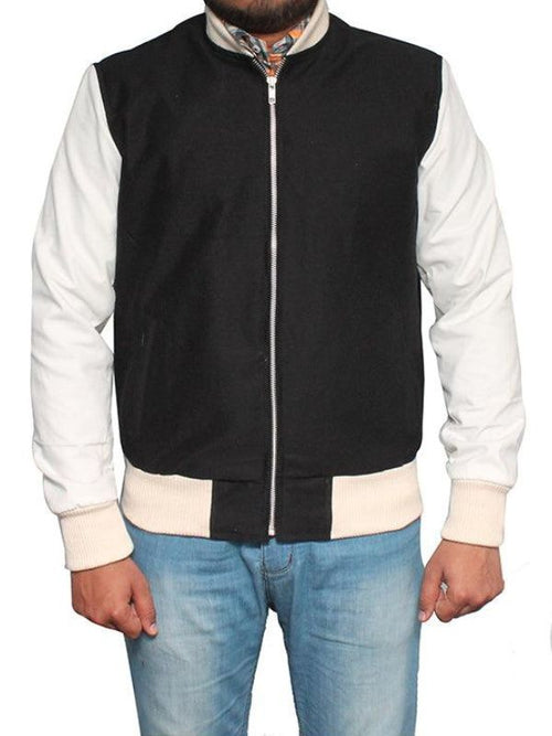 Men Cotton Jacket - Black