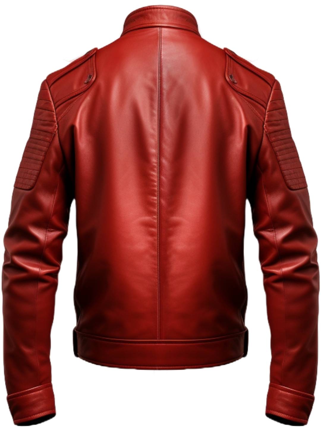 Men Red Leather Jacket - Red Jacket