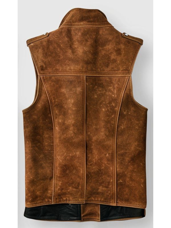 Men Suede Leather Vest