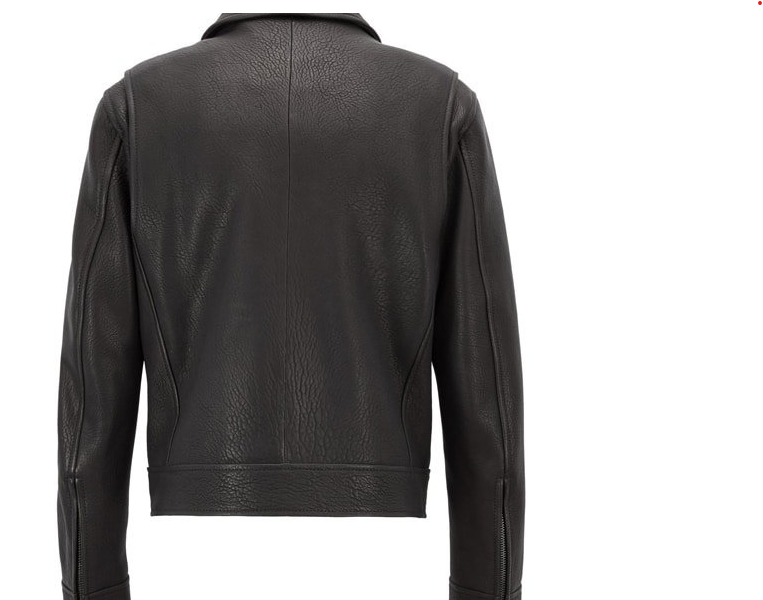 Mens Genuine Leather Biker Jacket