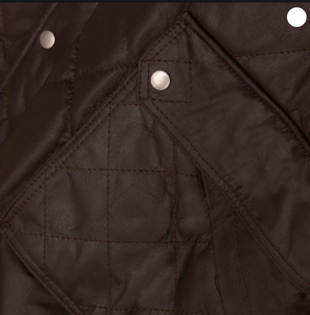 Mens Quilted Brown Leather Vest
