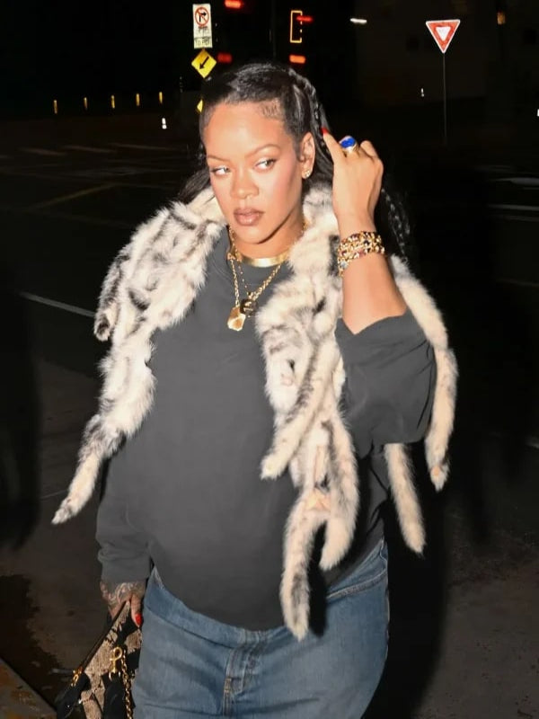 Rihanna Los Angeles 2025 Grey Sweatshirt