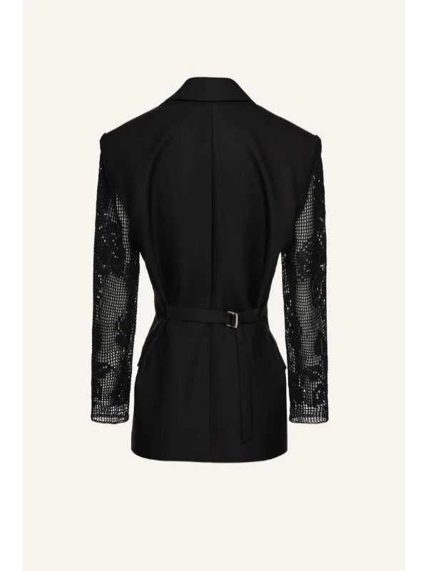 Press Junket 2025 Raechelle Banno Black Hourglass Blazer