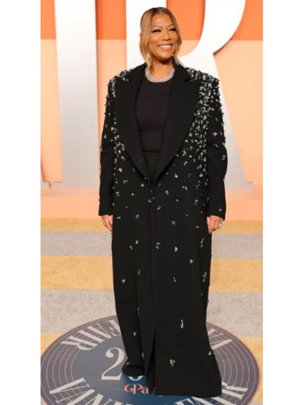 Queen Latifah 2025 Oscar Embellished Coat