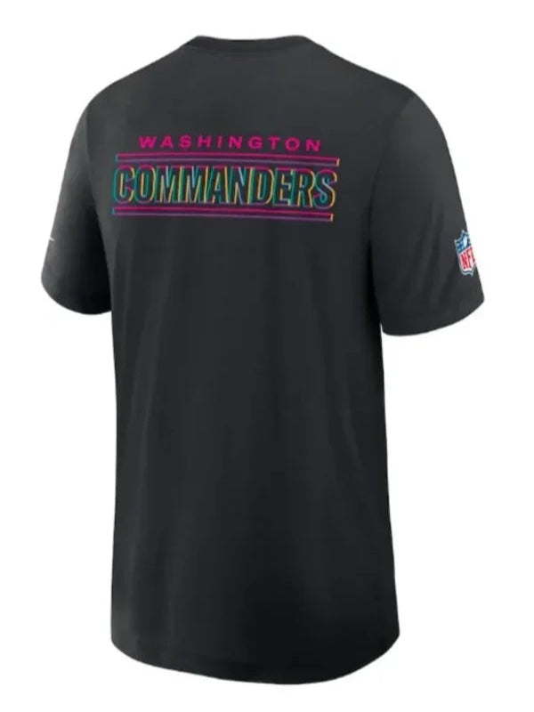 Washington Commanders Black 2025 Crucial Catch T-Shirt