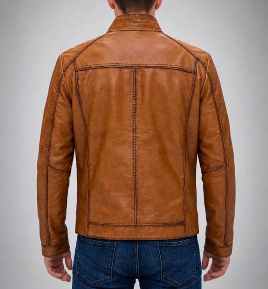 Robert Pure Sheepskin Brown Leather For Men
