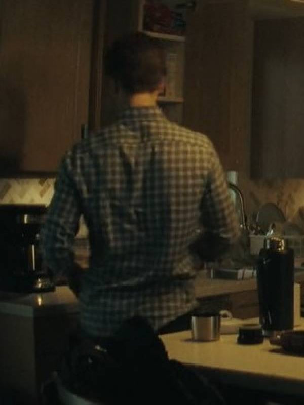 Smoke 2025 Taron Egerton Check Shirt