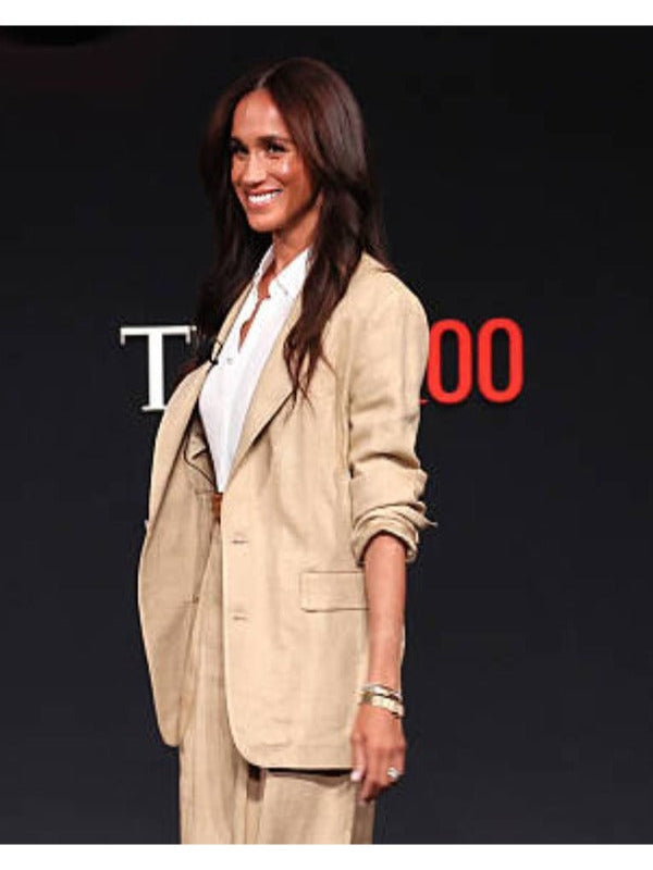 TIME100 Summit 2025 Meghan Beige Blazer