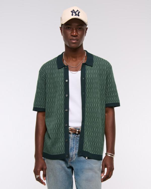 The Today Show 2025 Philip Lindsay Green Knit Polo Shirt