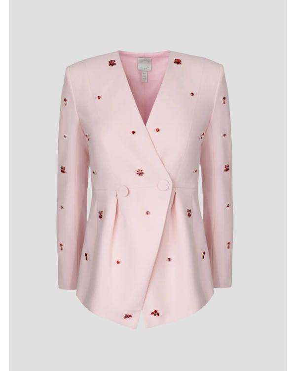 The Today Show 2025 Jill Martin Pink Embellished Jacket