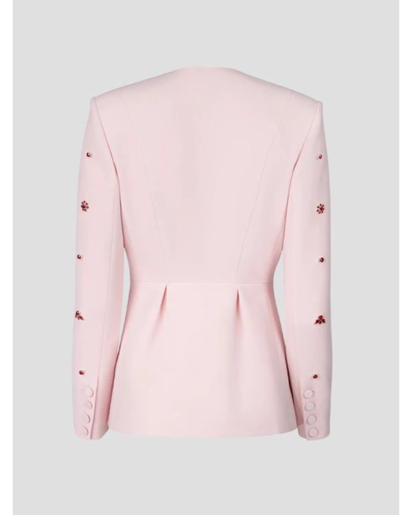 The Today Show 2025 Jill Martin Pink Embellished Jacket