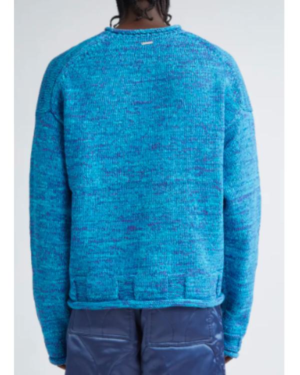 The Today Show 2025 Matteo Lane Blue Space Dye Sweater