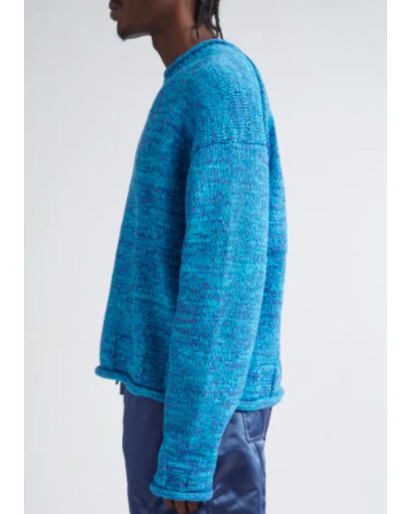 The Today Show 2025 Matteo Lane Blue Space Dye Sweater