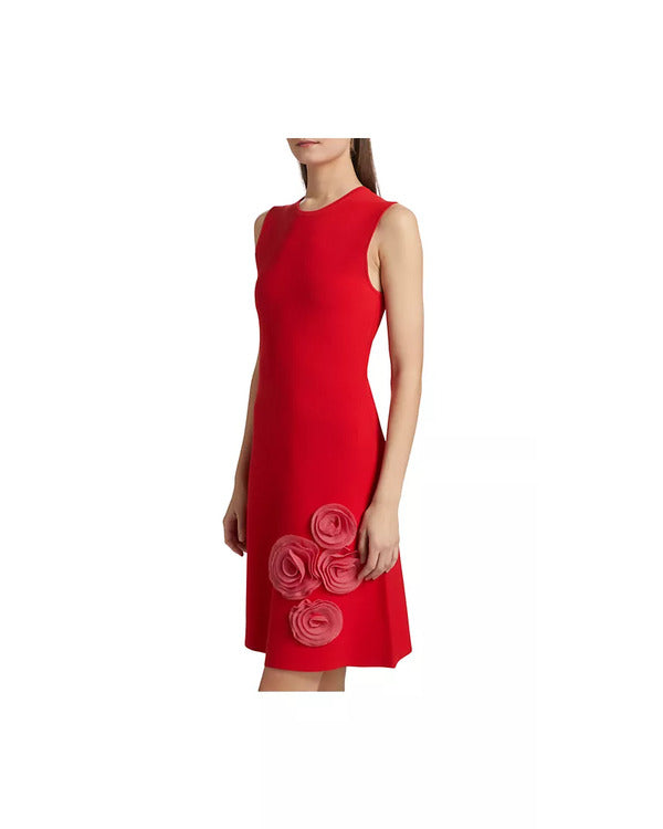 The Today Show 2025 Savannah Guthrie Red 3D Floral Dress