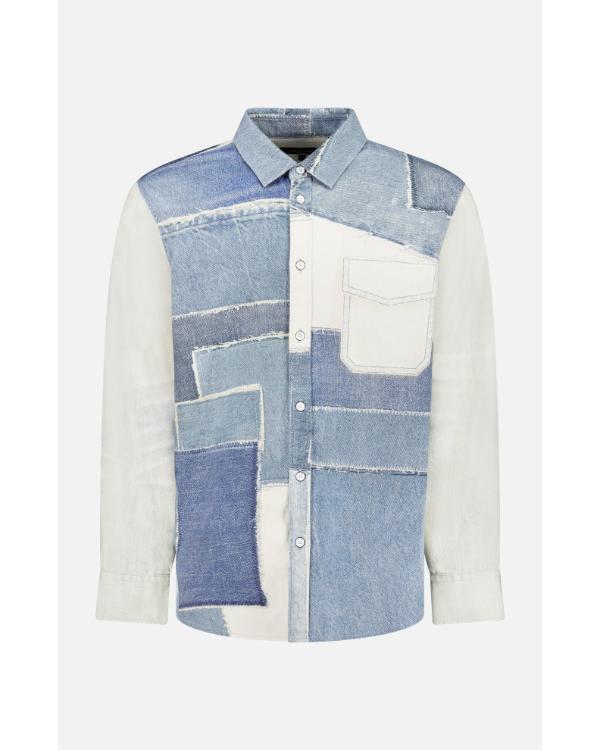 The Today Show 2025 Ziggy Marley Denim Patchwork Shirt