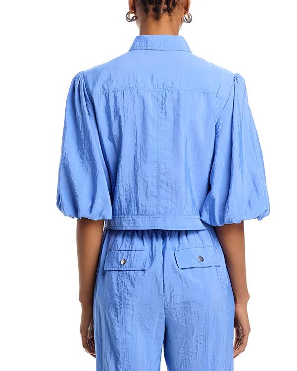 The View 2025 Joy Behar Blue Puff Sleeve Jacket