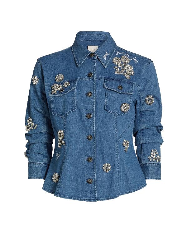 The View 2025 Joy Behar Embellished Denim Jacket