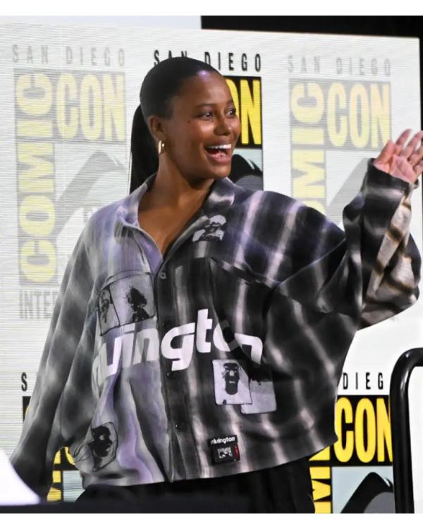 Taylour Paige 2025 Comic-Con International Plaid Shirt
