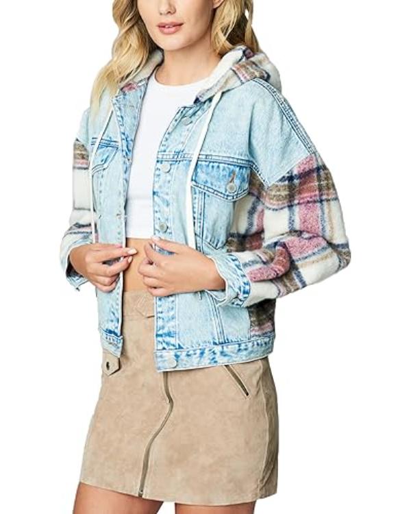 The Today Show 2025 Dylan Dreyer Plaid & Denim Jacket
