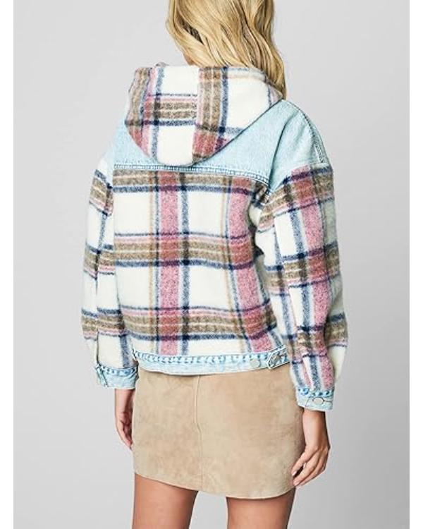 The Today Show 2025 Dylan Dreyer Plaid & Denim Jacket