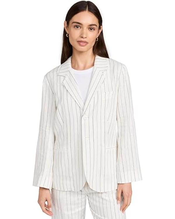 The Today Show 2025 Rosalind Chao White Pinstripe Suit