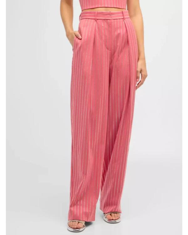 The Today Show 2025 Tisha Campbell Pink Pinstripe Blazer