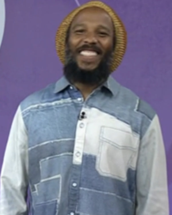 The Today Show 2025 Ziggy Marley Denim Patchwork Shirt