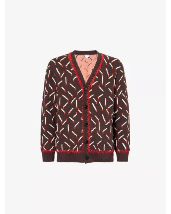 The Tonight Show 2025 Michael B. Jordan Matches Print Cardigan