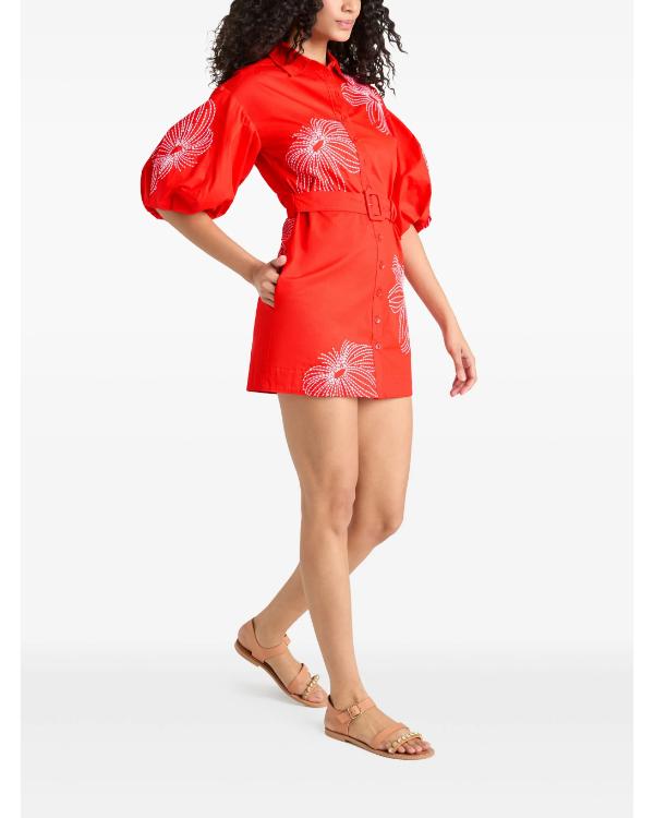 The View 2025 Alyssa Farah Griffin Red Floral Mini Dress
