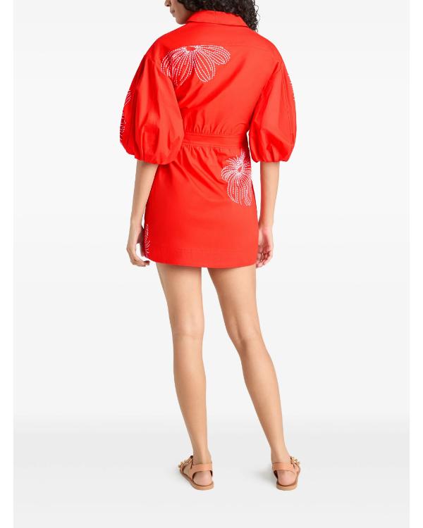 The View 2025 Alyssa Farah Griffin Red Floral Mini Dress