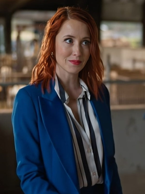 The Wish Swap 2025 Emily Tennant Blue Suit