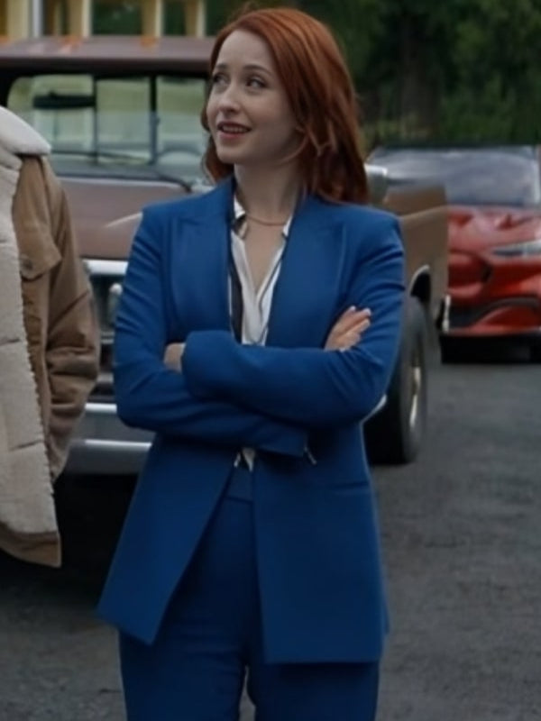 The Wish Swap 2025 Emily Tennant Blue Suit