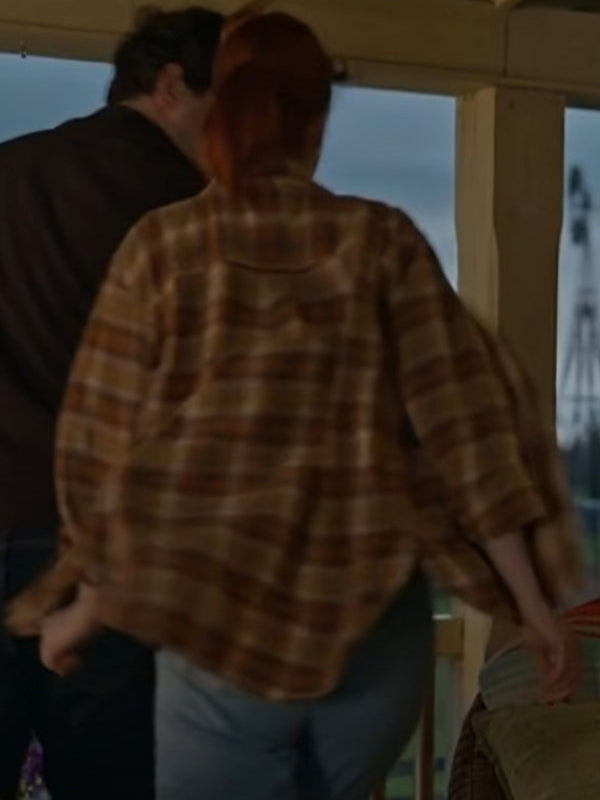 The Wish Swap 2025 Emily Tennant Yellow Checkered Shirt