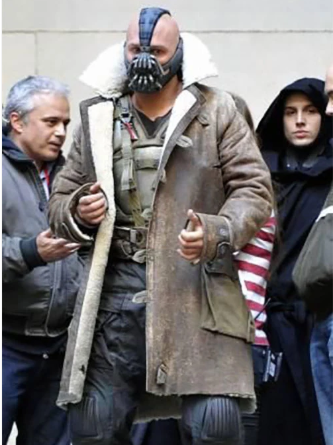 Tom Hardy The Dark Knight Rises Leather Trench Coat