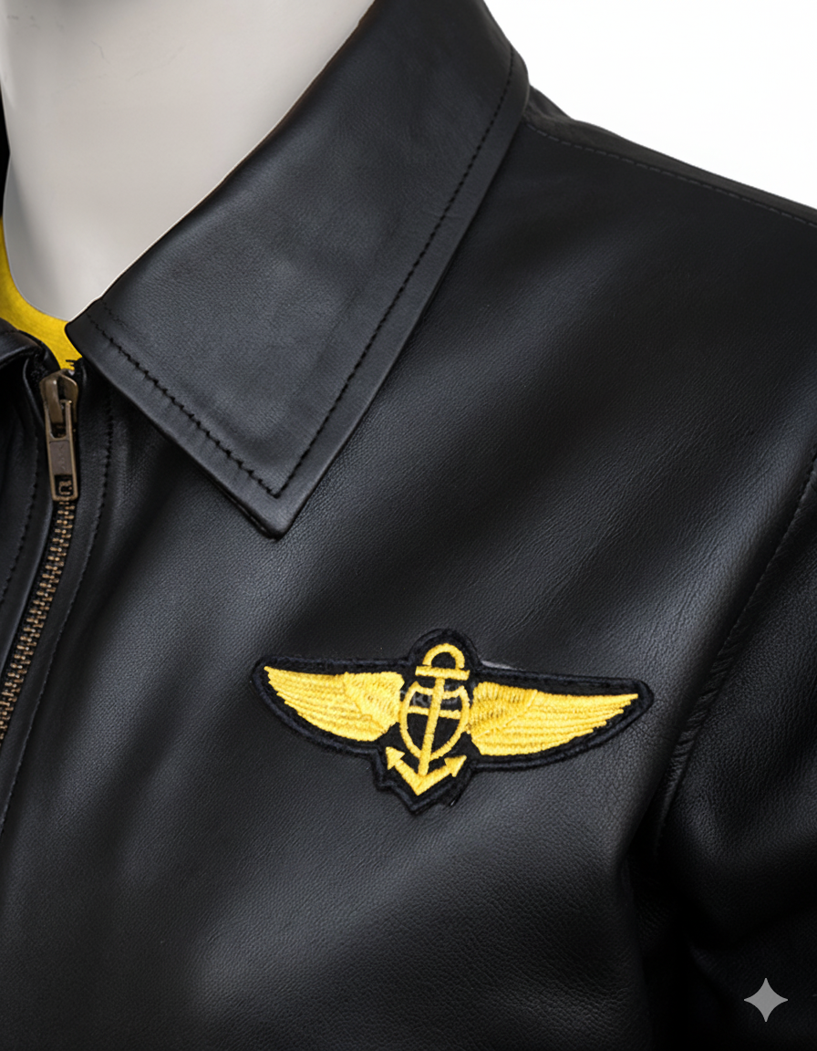 Top Gun Kelly McGillis Black Jacket