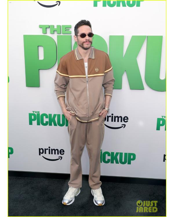 The Pickup 2025 Premiere Pete Davidson Light Brown Tracksuit